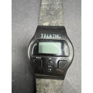 English Talking Watch for Elderly Blind Visually Impaired Digital Black Untested